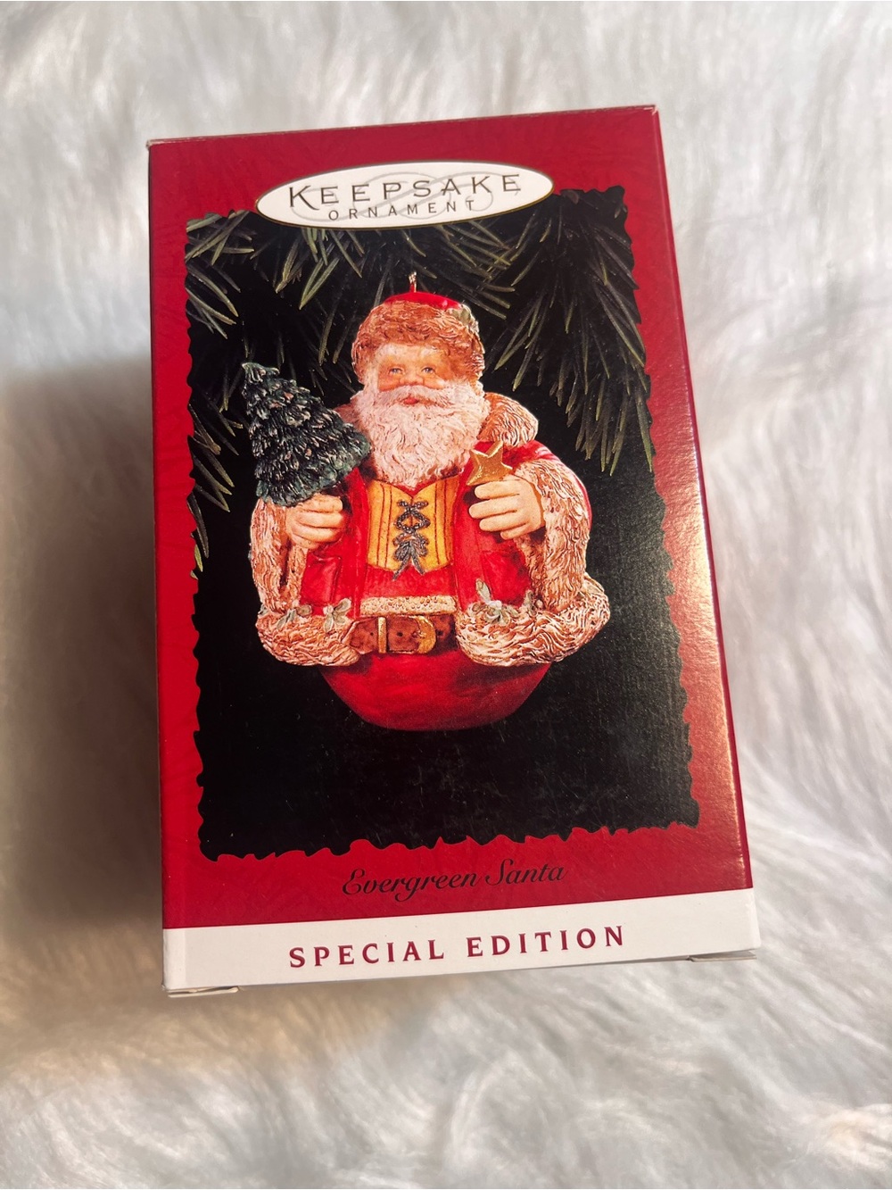 Hallmark Keepsake Ornament Evergreen Santa - 1996